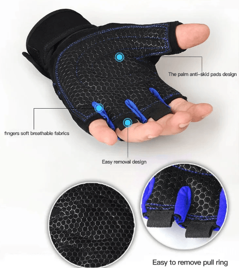 Unisex Gym Gloves with Wrist Support product image 4