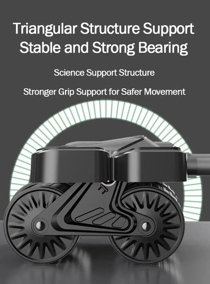 Four-Wheel Abdominal Roller with Elbow Support-2