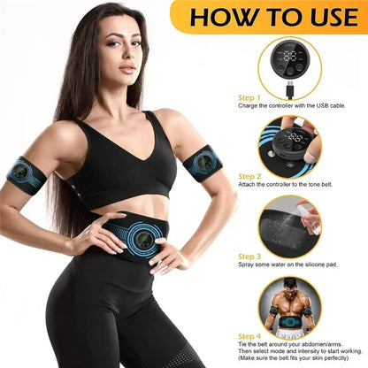 Intelligent EMS Waist Belt for Effective Abdominal Muscle Stimulation-4