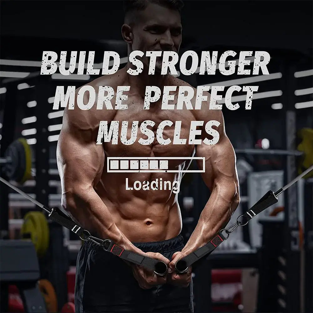 Heavy-Duty D-Ring Gym Handles with Hook for Home Workouts product image 5