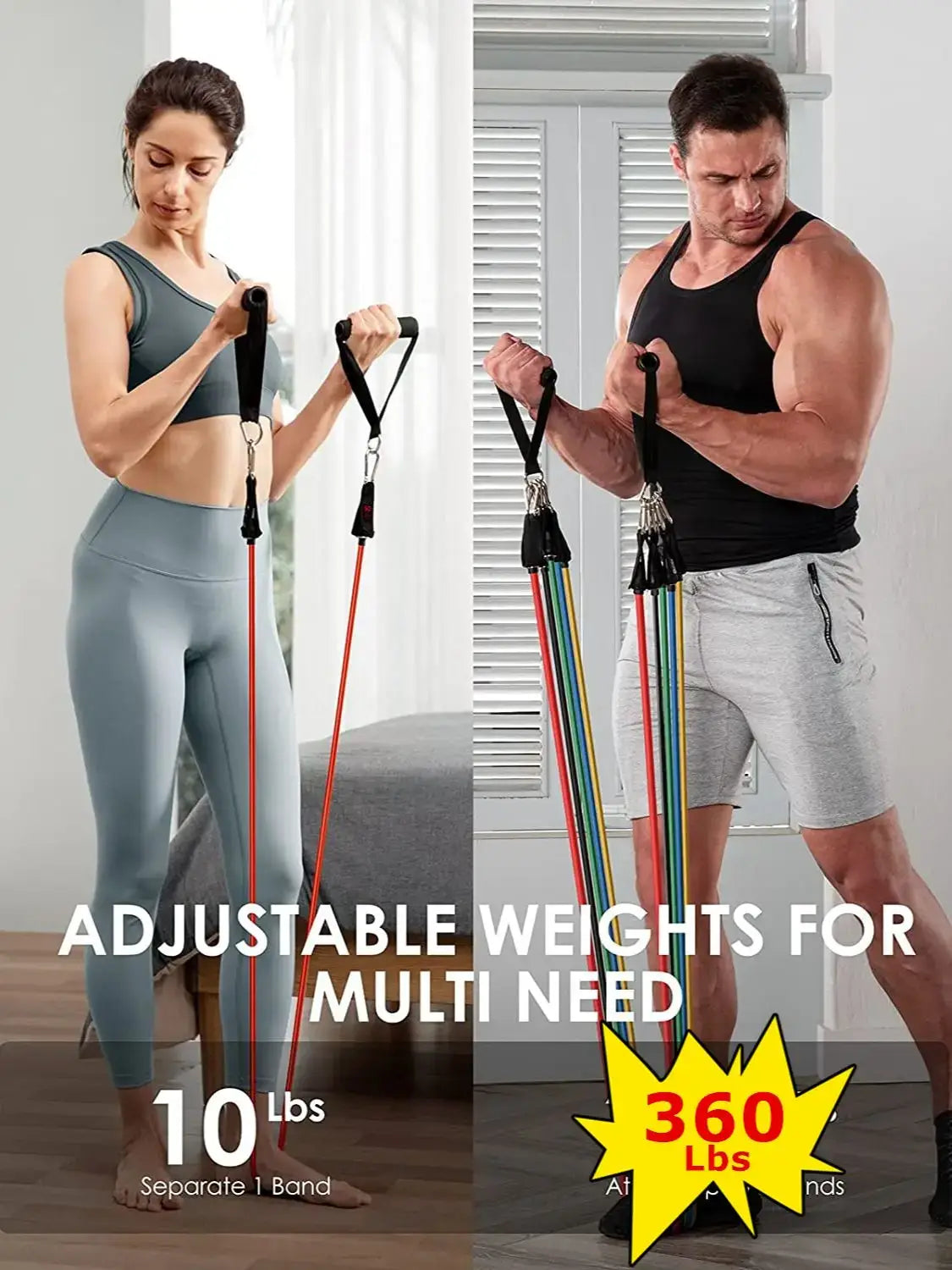 Resistance Bands for Yoga & Fitness Training product image 2