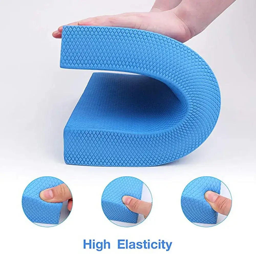 Tpe yoga balance pad cushion demonstrating high elasticity for enhanced stability during workouts and fitness routines.