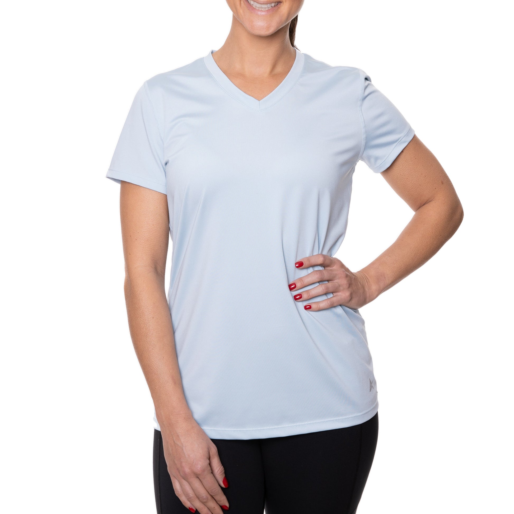 Women'S Cooling V-Neck Short Sleeve T-Shirt