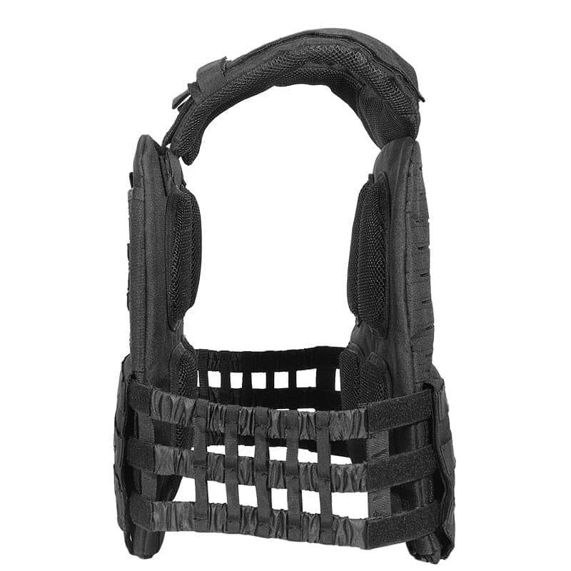 Black weighted vest for crossfit training designed for effective workouts and optimal performance in gym sessions.