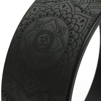Yoga Wheel with Mandala Pattern-1