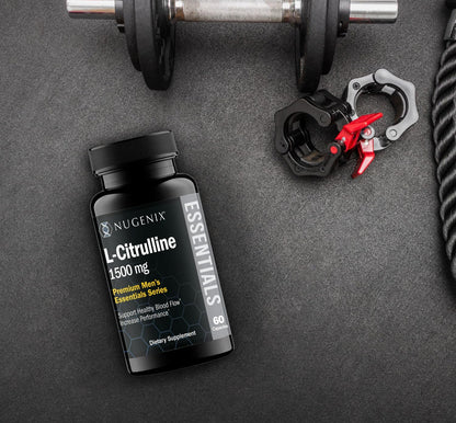 Nugenix Essentials L-Citrulline Supplement for Enhanced Blood Flow and Performance - 1500 Mg, 120 Capsules