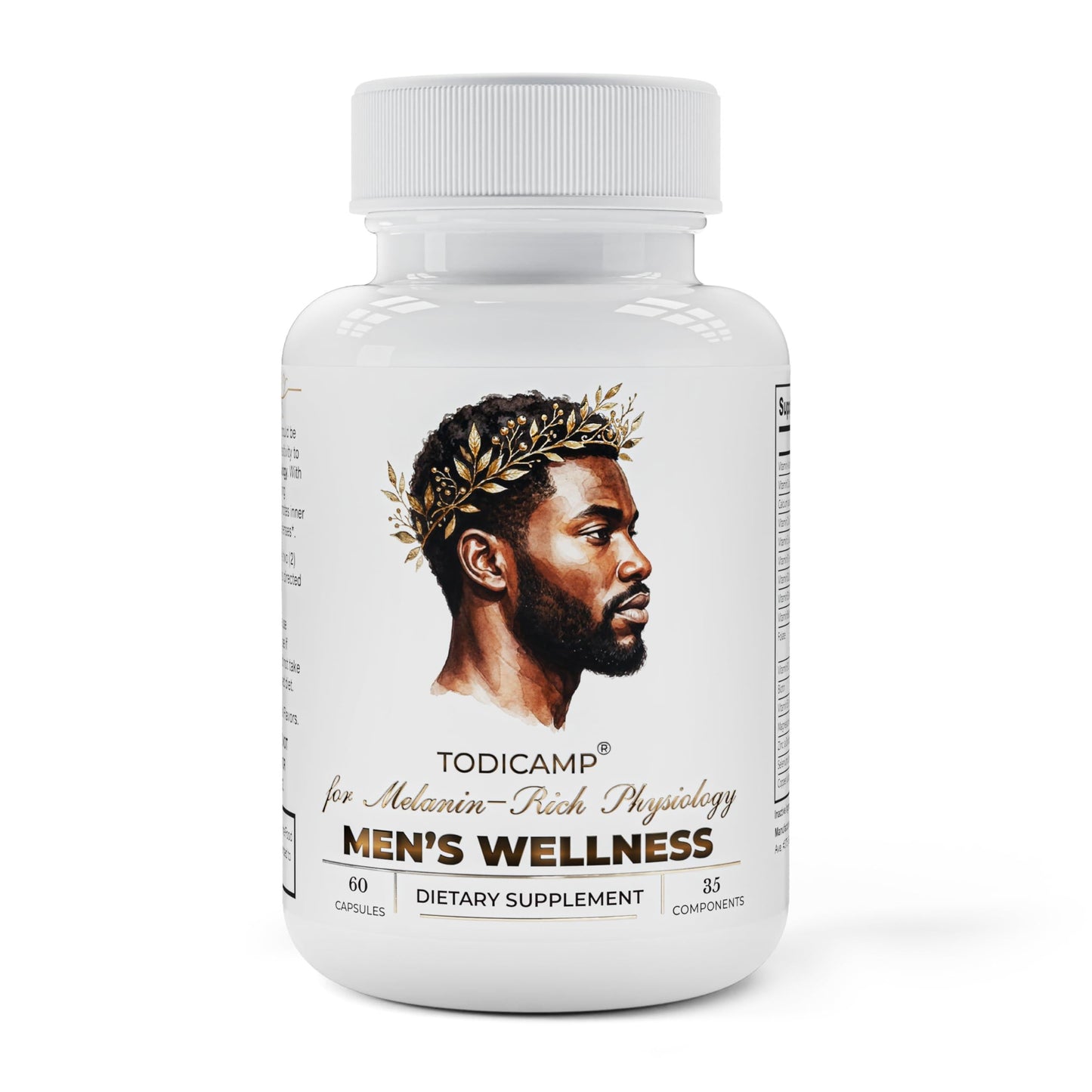 Melanin Rich Multivitamin for Men Daily Multivitamins 60 Capsules with B Complex Vitamins Vitamin D Zinc Saw Palmetto & Antioxidants 2 a Day 60 Capsules