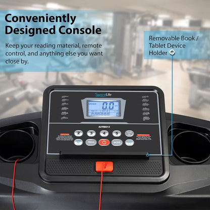 Serenelife Serenelife Folding Treadmill Exercise Running Machine - Electric Motorized Running Exercise Equipment for Apartment Home/Office Jogging Compact Folding Easy Assembly