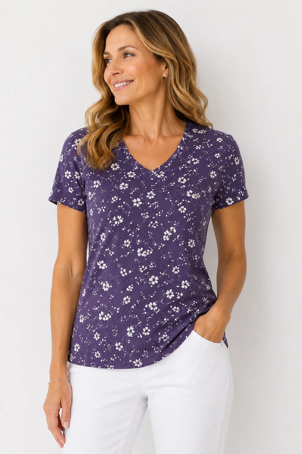 Women'S Cooling V-Neck Short Sleeve T-Shirt