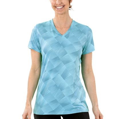 Women'S Cooling V-Neck Short Sleeve T-Shirt
