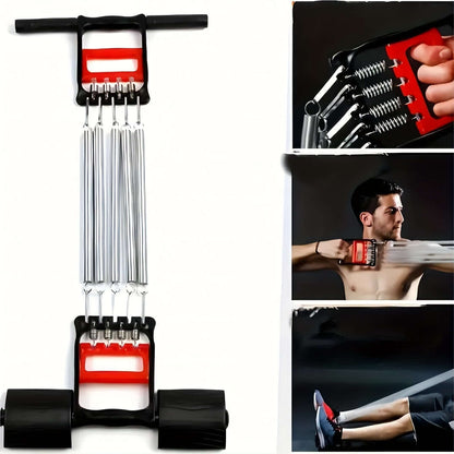 1Pc Multifunctional Spring Pedal Puller - Adjustable Fitness Tensioner(Black)-4