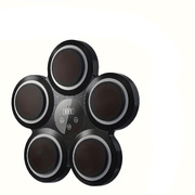 Wall-Mounted Electronic Boxing Training Pad With Dynamic Rhythms(Black)