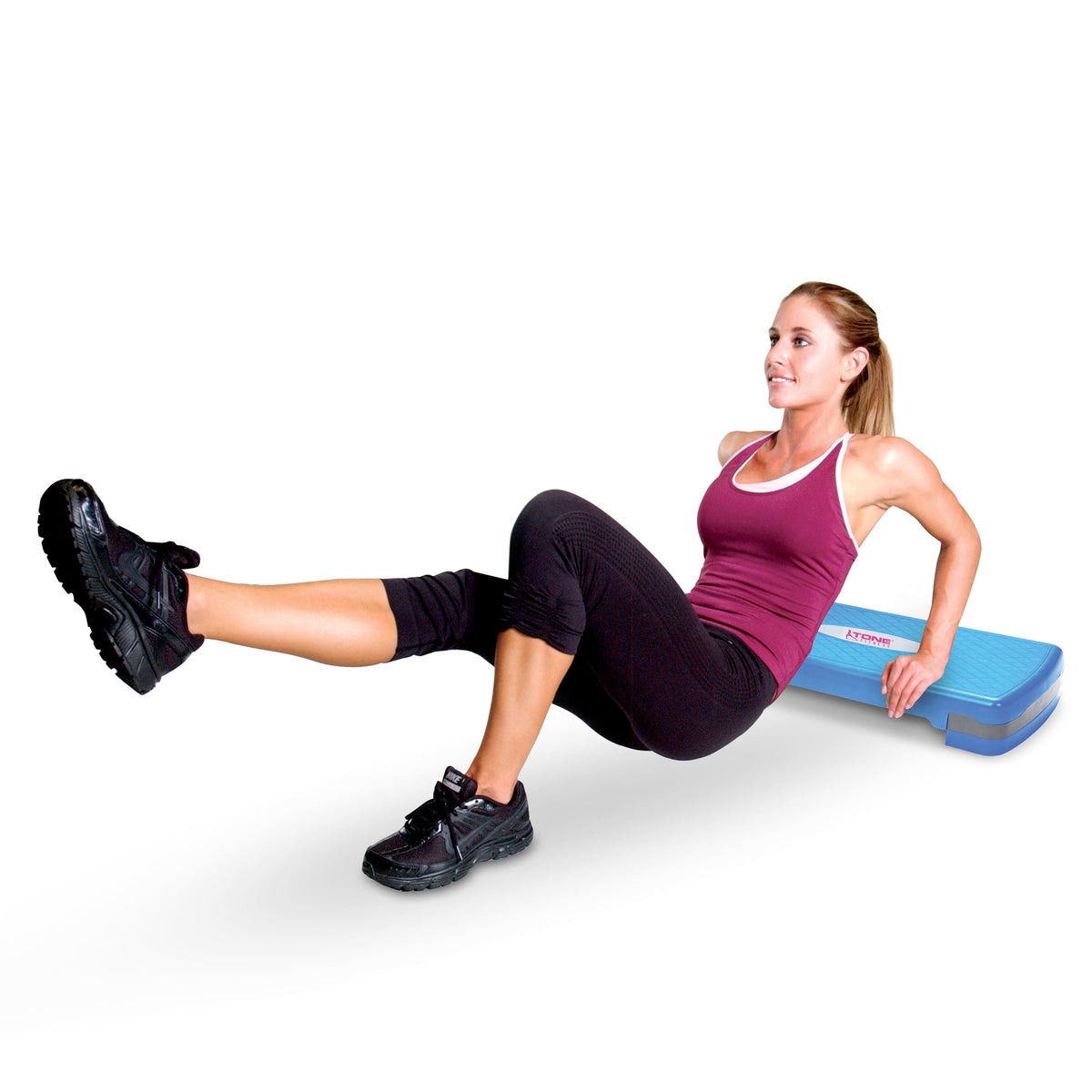 Tone Fitness Aerobic Stepper, Blue and White