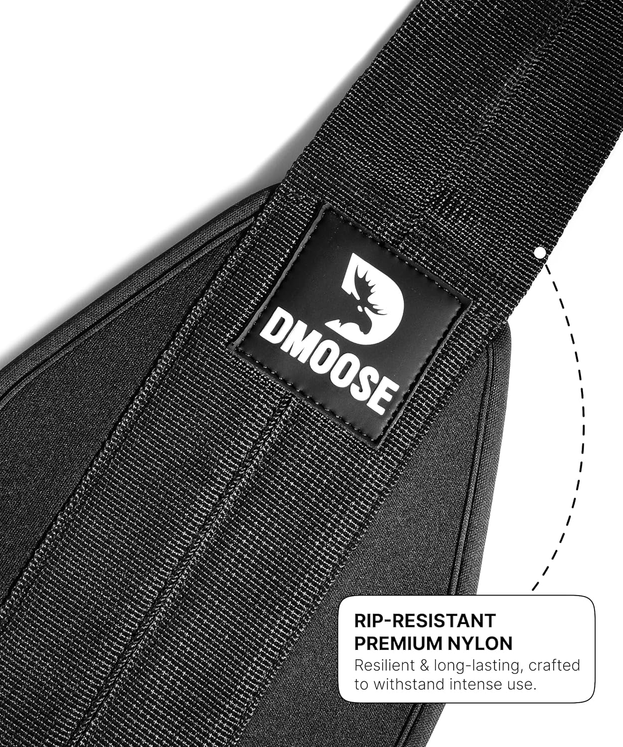 DMoose Fitness hanging ab straps with steel carabiners, padded for core exercises like leg raises and ab swings on pull-up bars.