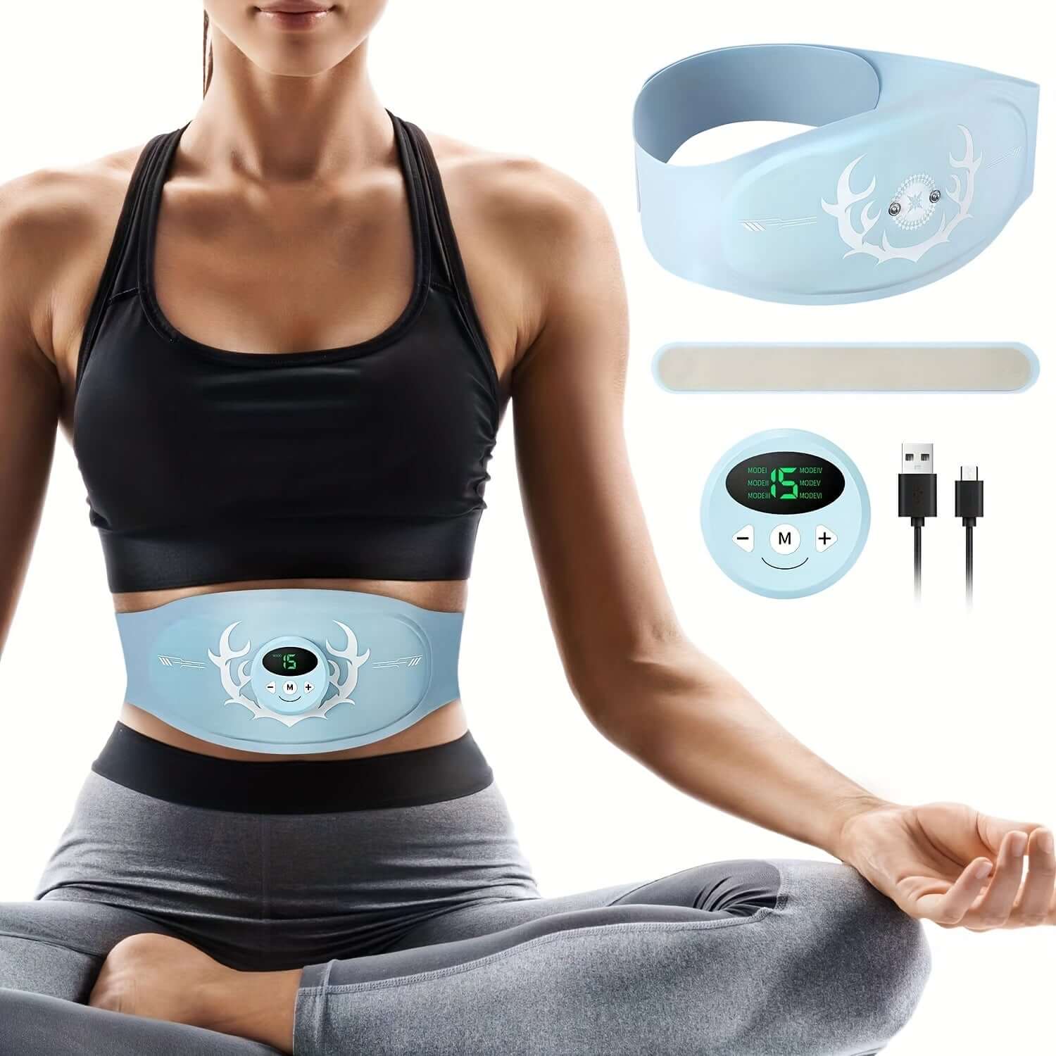 Abdominal Muscle Trainer - Fitness Belt(Blue) product image 1