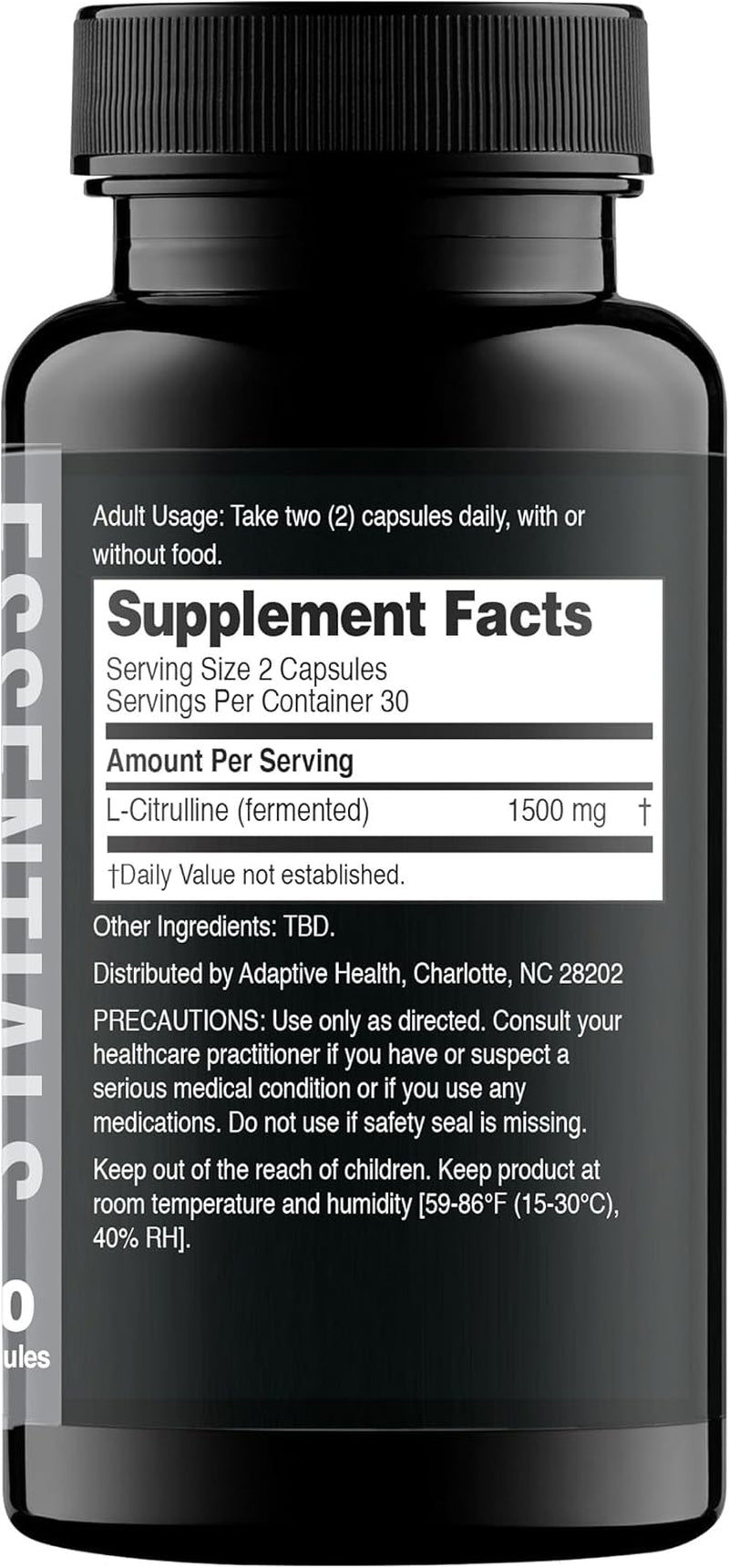 Nugenix Essentials L-Citrulline Supplement for Enhanced Blood Flow and Performance - 1500 Mg, 120 Capsules