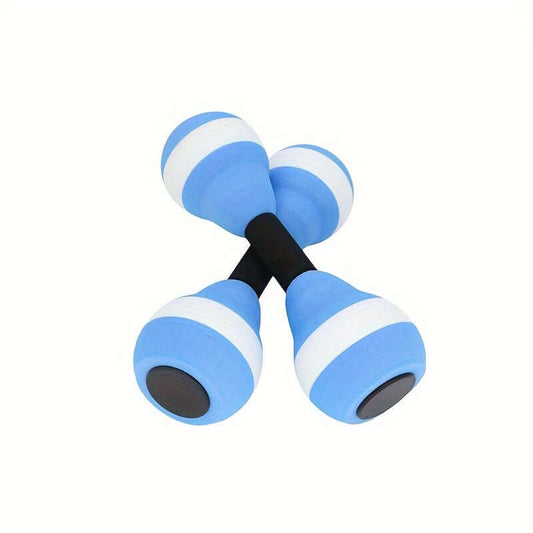 2Pcs Aqua Fitness Barbell - Dual Use Eva Foam Dumbbells(Blue) product image 1
