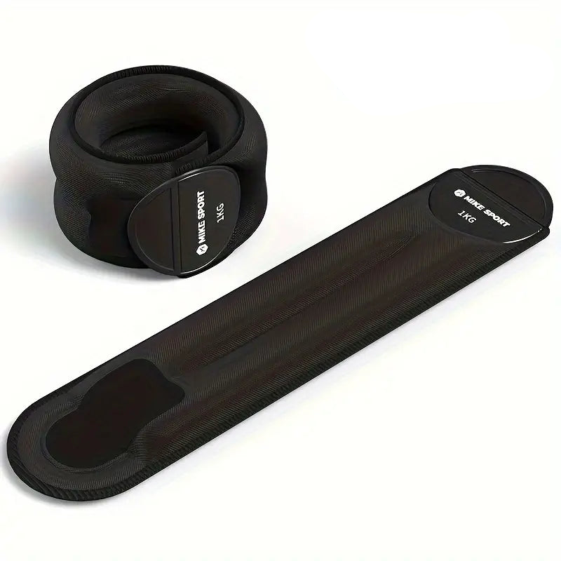 Invisible Weighted Wristbands for workouts in black, designed for practical home workouts and gym sessions.
