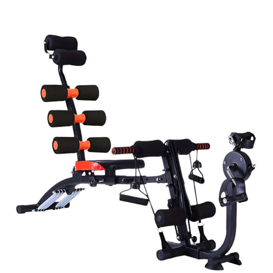 6-in-1 Home Gym Ab Crunch Leg Bench-0
