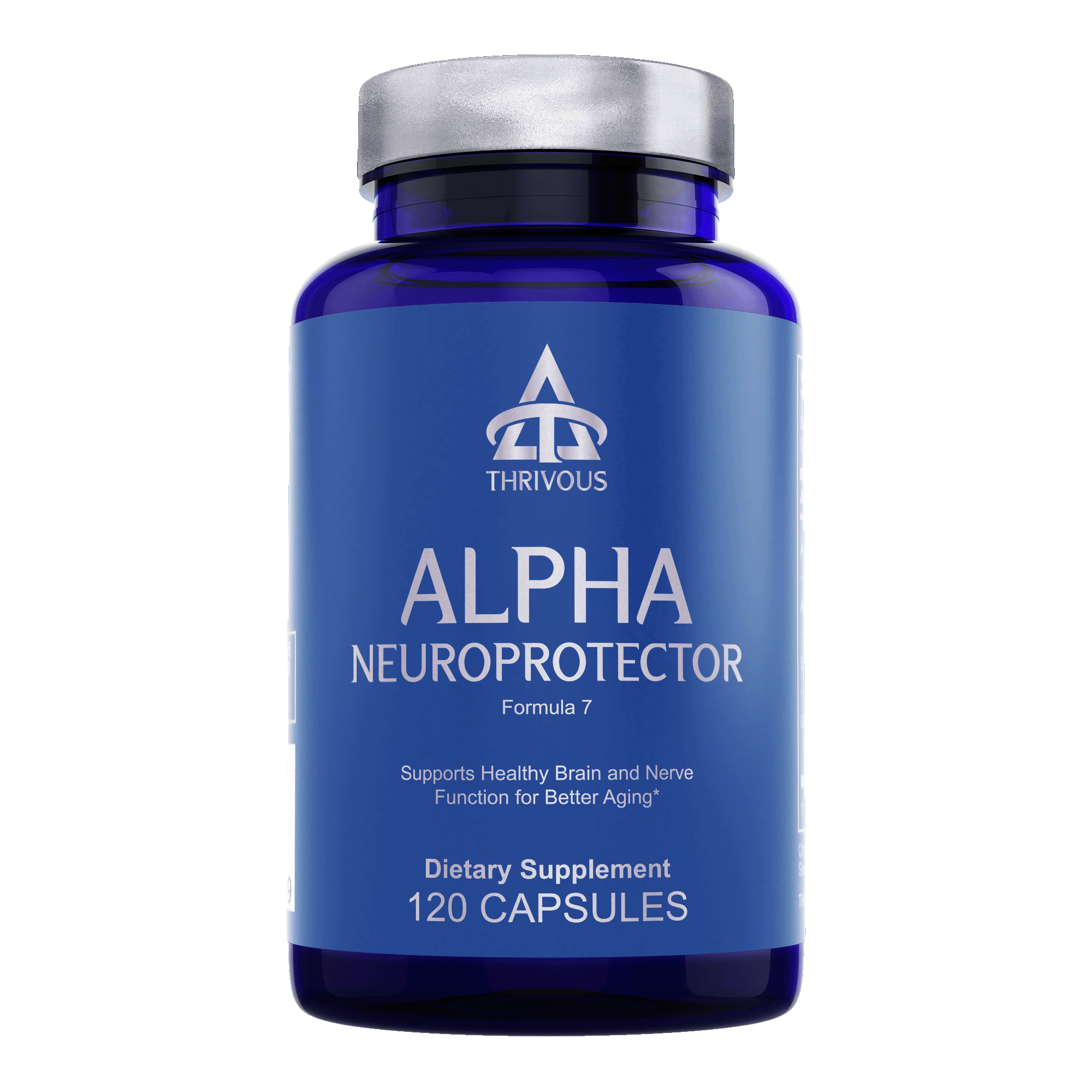 Alpha Neuroprotector bottle, a cognitive health supplement for brain and nerve support.