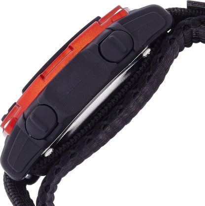 Red Armitron Sport unisex digital chronograph watch with nylon strap and black digital display.