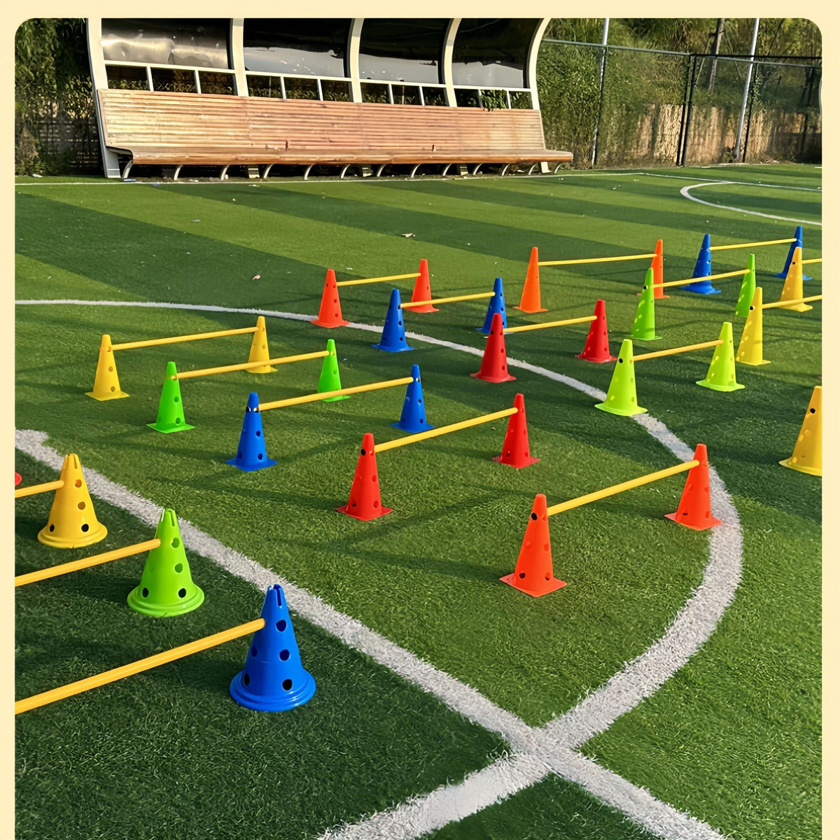 9-Piece Adjustable Soccer Training Hurdle Set product image 5