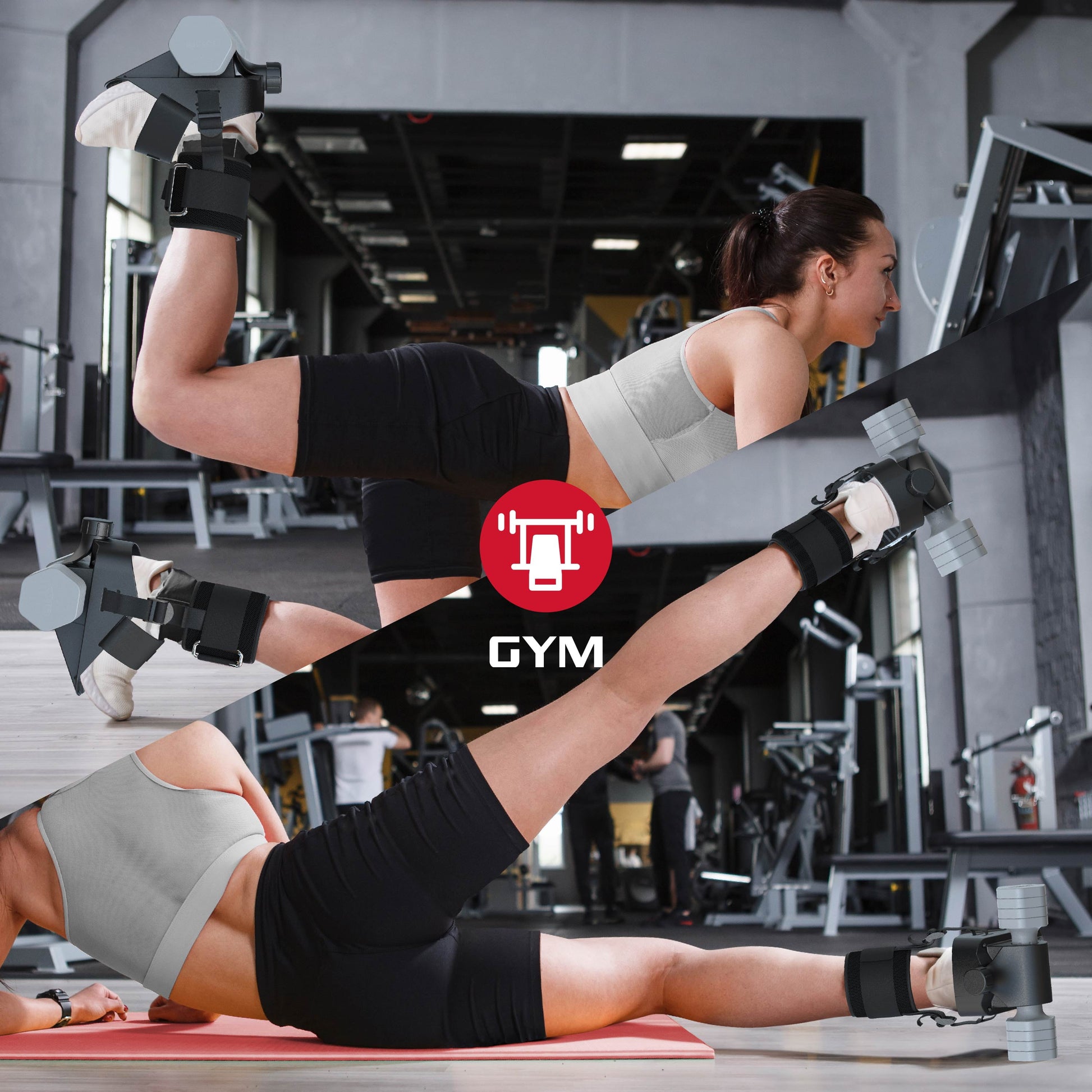 Adjustable Anklebell Leg Weight Adapter – Ankle Weight Dumbbell Attachment (Single)