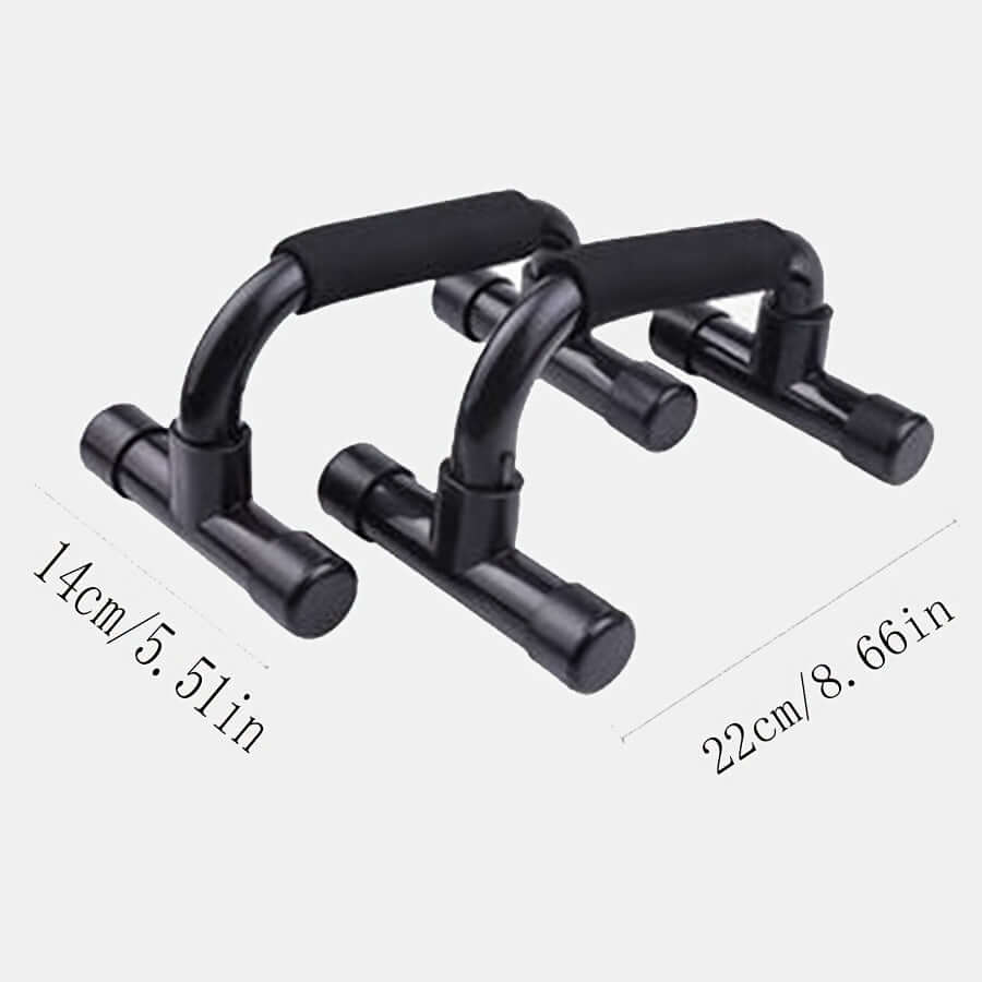 home gym fitness equipment set featuring durable push-up bars for effective workout routines.