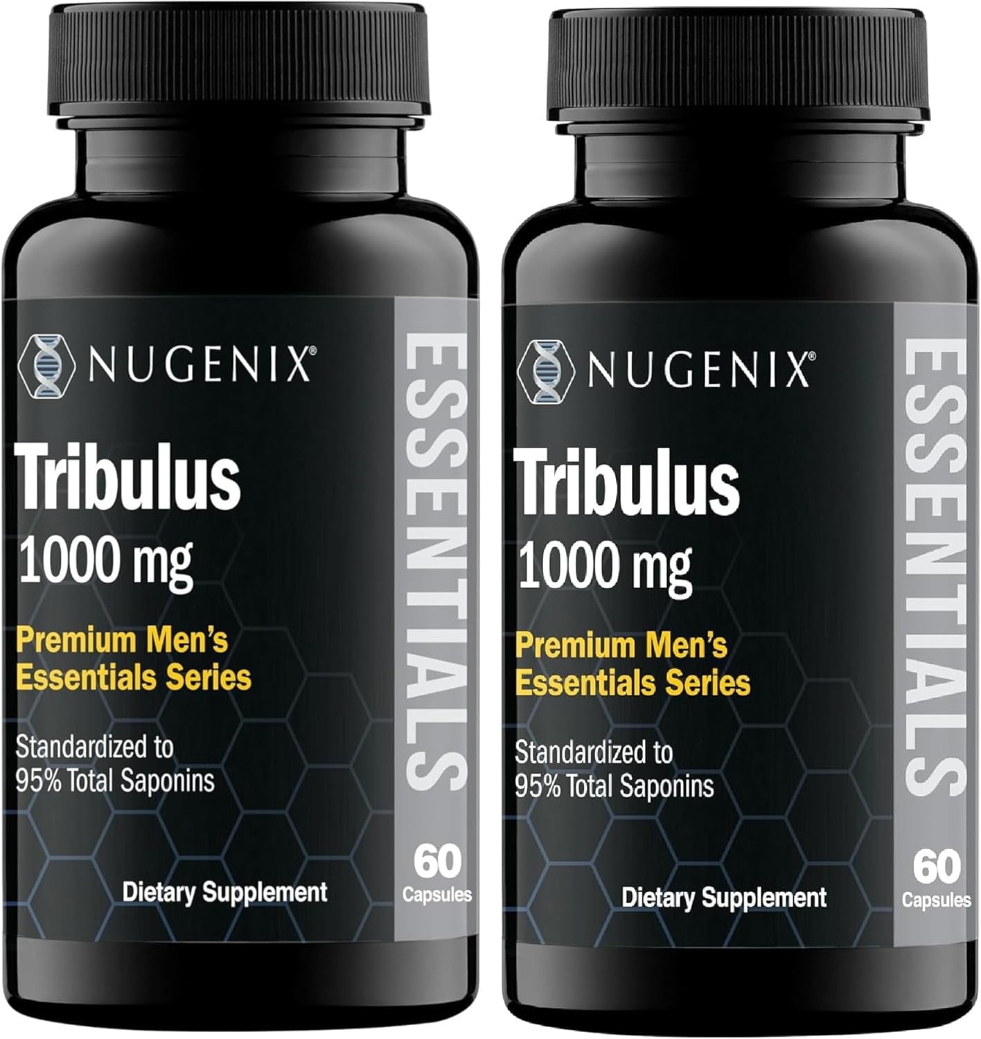 Nugenix Essentials Tribulus Terrestris for Men Extract - 95% Total Saponins, 1000Mg High Potency, Extra Strength, 120 Count