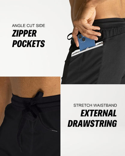 Anthem Athletics Hyperflex men's gym shorts in 5, 7, or 9-inch inseam, designed for running, yoga, and cross training.