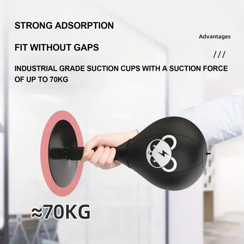 Desktop boxing ball for stress relief with strong suction for stability and effective workouts