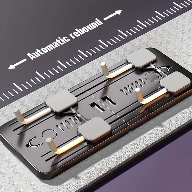Close-up of the automatic rebound mechanism on the multifunctional ab workout board for effective core training.