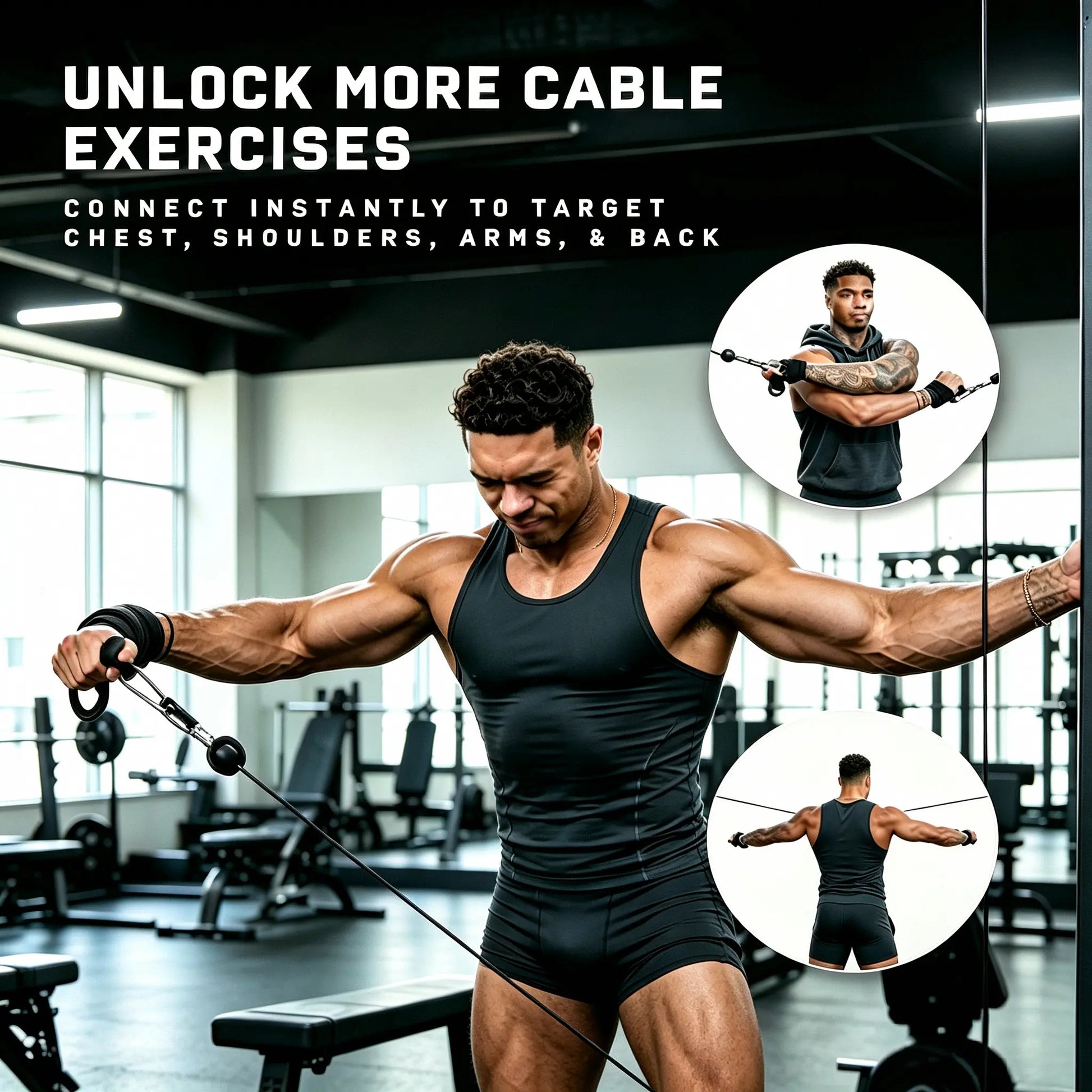 Two Fitness Essentials dual D-ring weight lifting straps with thick durable material and secure grip for gym training and deadlifts.