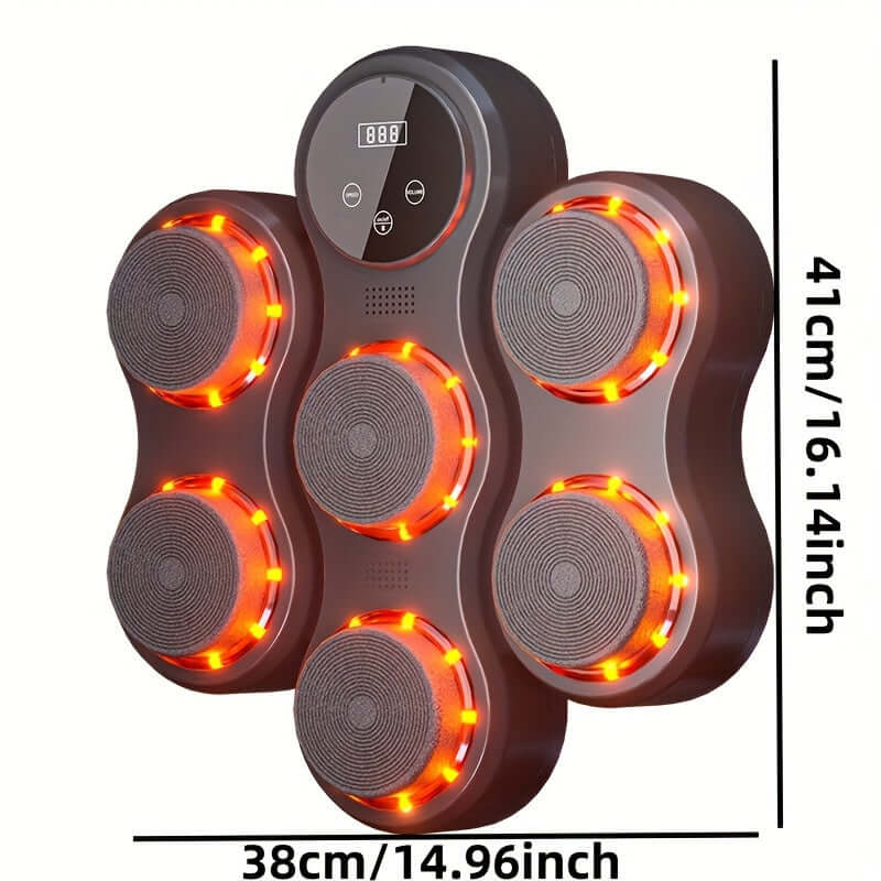 Smart music boxing training pad with light indicators for effective workouts and training sessions.