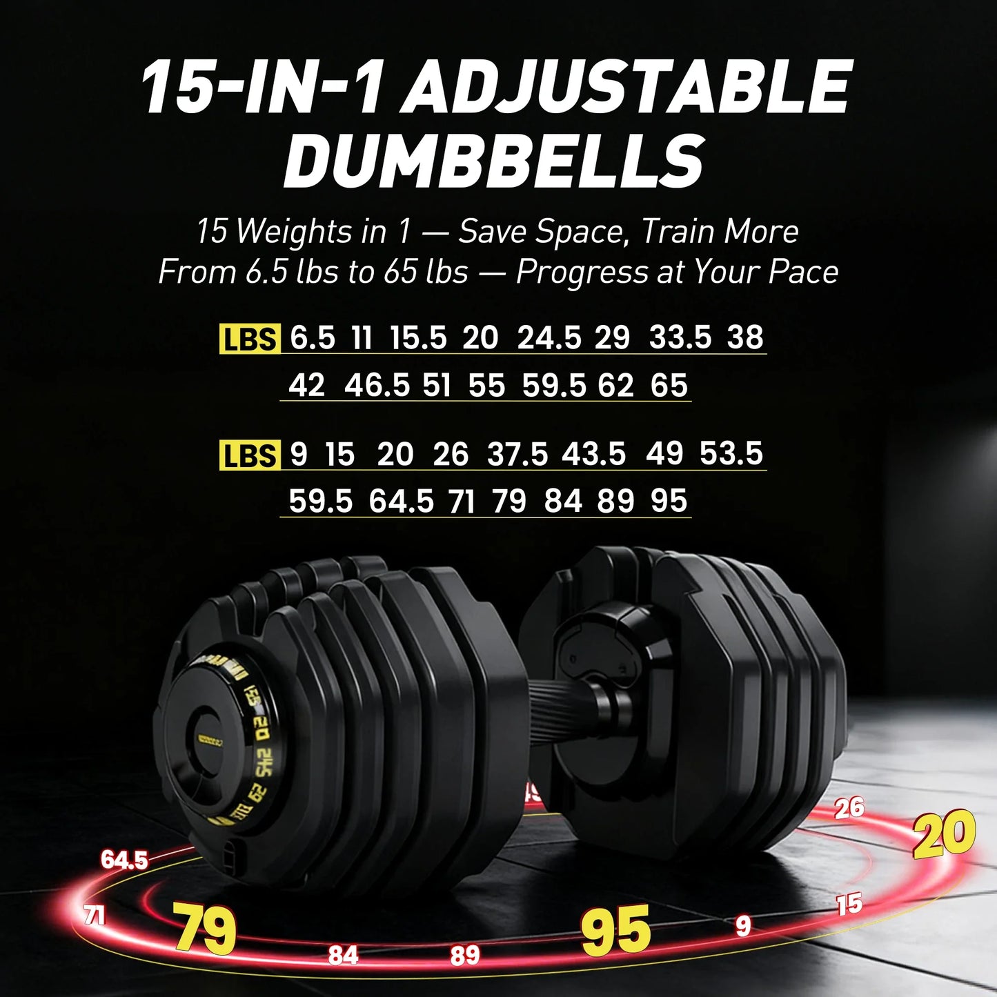 Adjustable Dumbbells Set – All-in-One Free Weight Pair