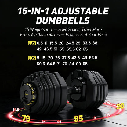 Adjustable Dumbbells Set – All-in-One Free Weight Pair