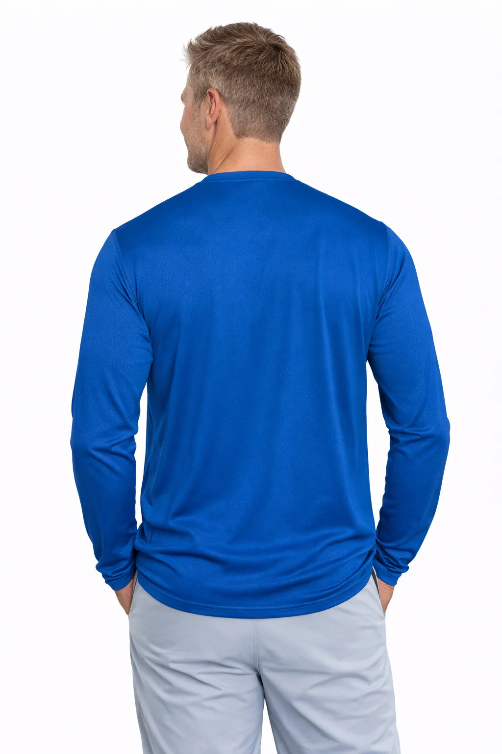 Men'S Cooling Crew Neck Long Sleeve T-Shirt