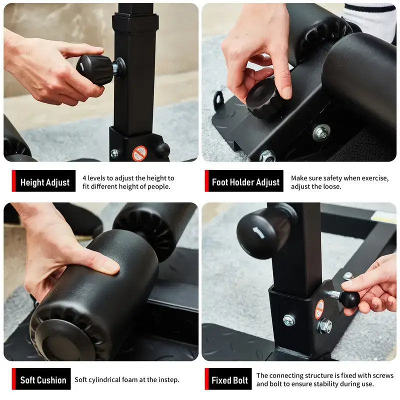 Squat Training Machine - Sit-up Auxiliary Device - Black product image 4