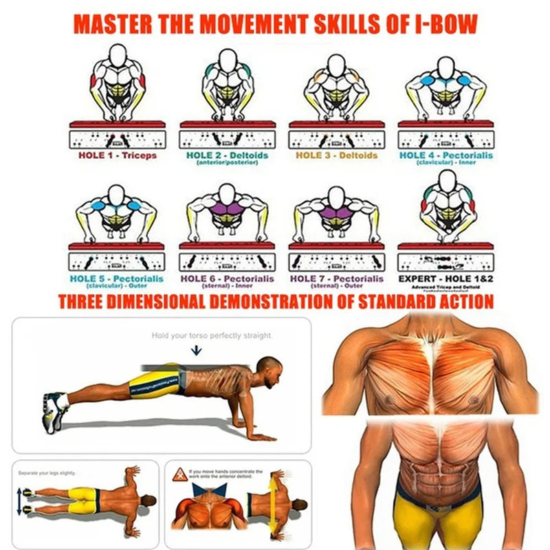 Ultimate Portable Push-Up Board Set - Versatile Fitness Equipment for Full-Body Strength Training!