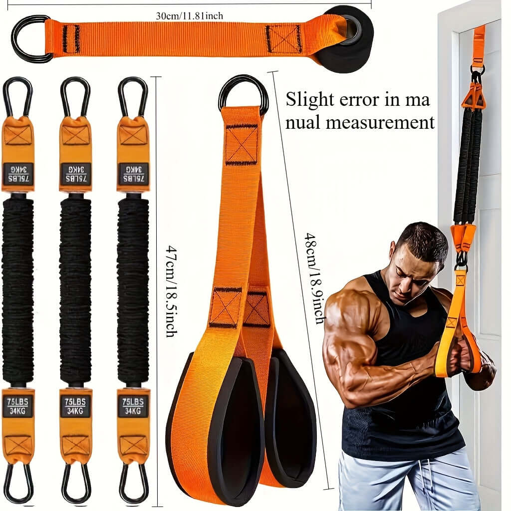 5-Piece Latex Resistance Training Band Set product image 2