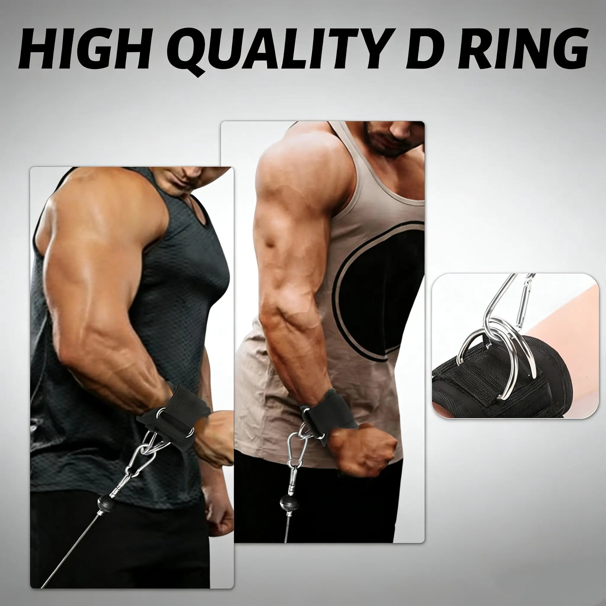 Two Fitness Essentials dual D-ring weight lifting straps with thick durable material, secure fit, and strong grip for gym and deadlift training.