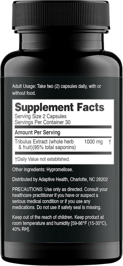 Nugenix Essentials Tribulus Terrestris for Men Extract - 95% Total Saponins, 1000Mg High Potency, Extra Strength, 120 Count