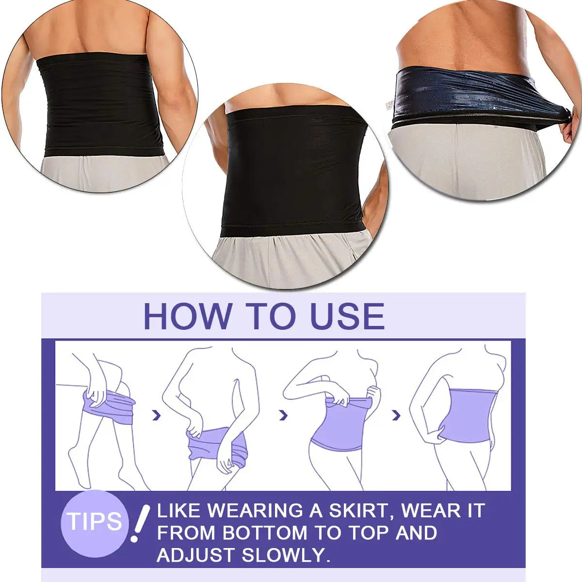 Premium Men's Sauna Vest - Slimming Waist Trainer & Body Shaper for Effective Weight Loss and Enhanced Workouts