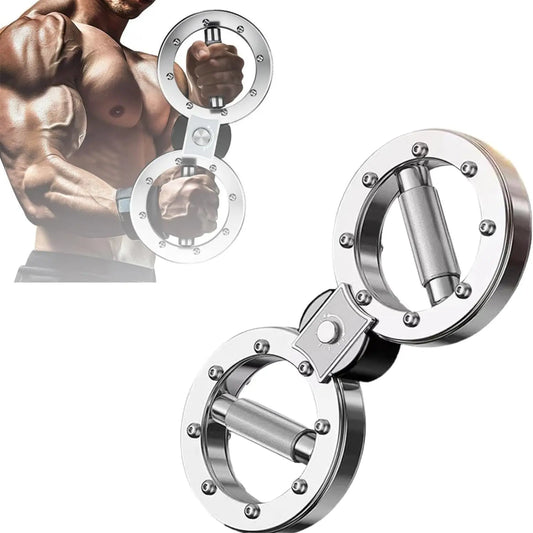 Fitness Essentials 2026 adjustable resistance speed arm strength machine with figure-8 wheel for wrist, forearm, and grip training.