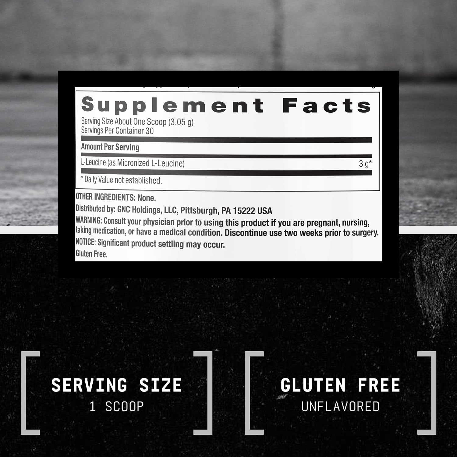 BEYOND RAW Chemistry Labs L-Leucine Powder, Fuels Muscles, 30 Servings
