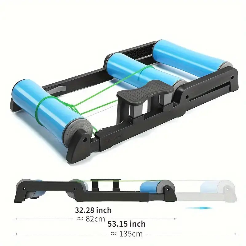 Quiet Indoor Cycling Trainer Rollers - Adjustable Resistance(Blue) product image 5