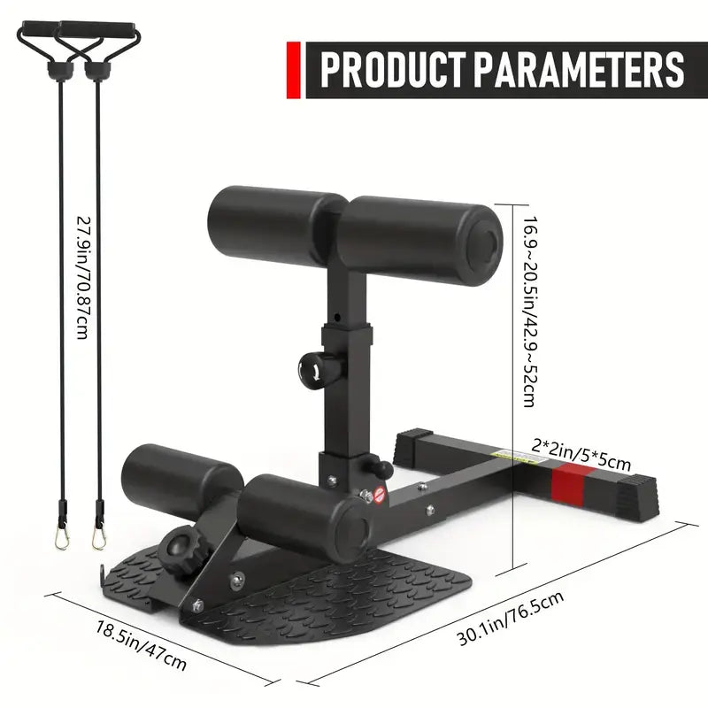 Squat Training Machine - Sit-up Auxiliary Device - Black product image 5