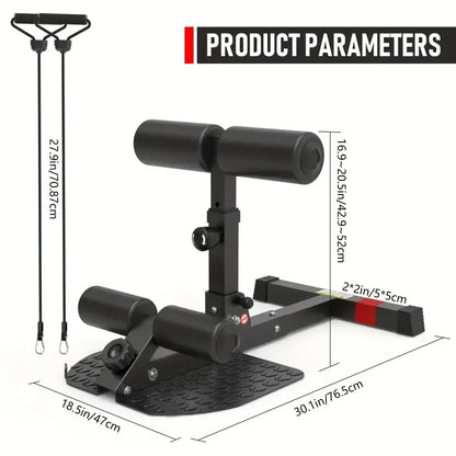 1pc Squat Training Machine - Sit-up Auxiliary Device - Black-4