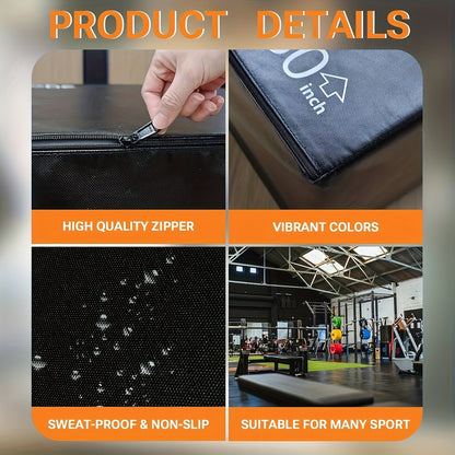 3-in-1 PVC Fitness Jump Box Training Platform-3