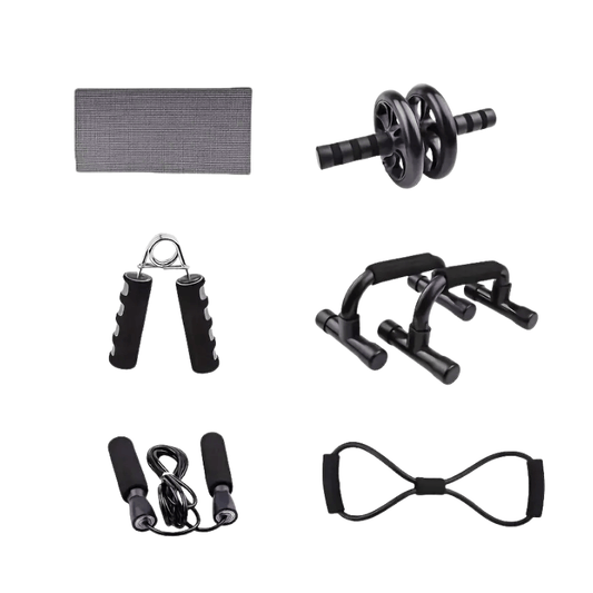 Ab Workout Set with Push-up Stand (7pcs)-0